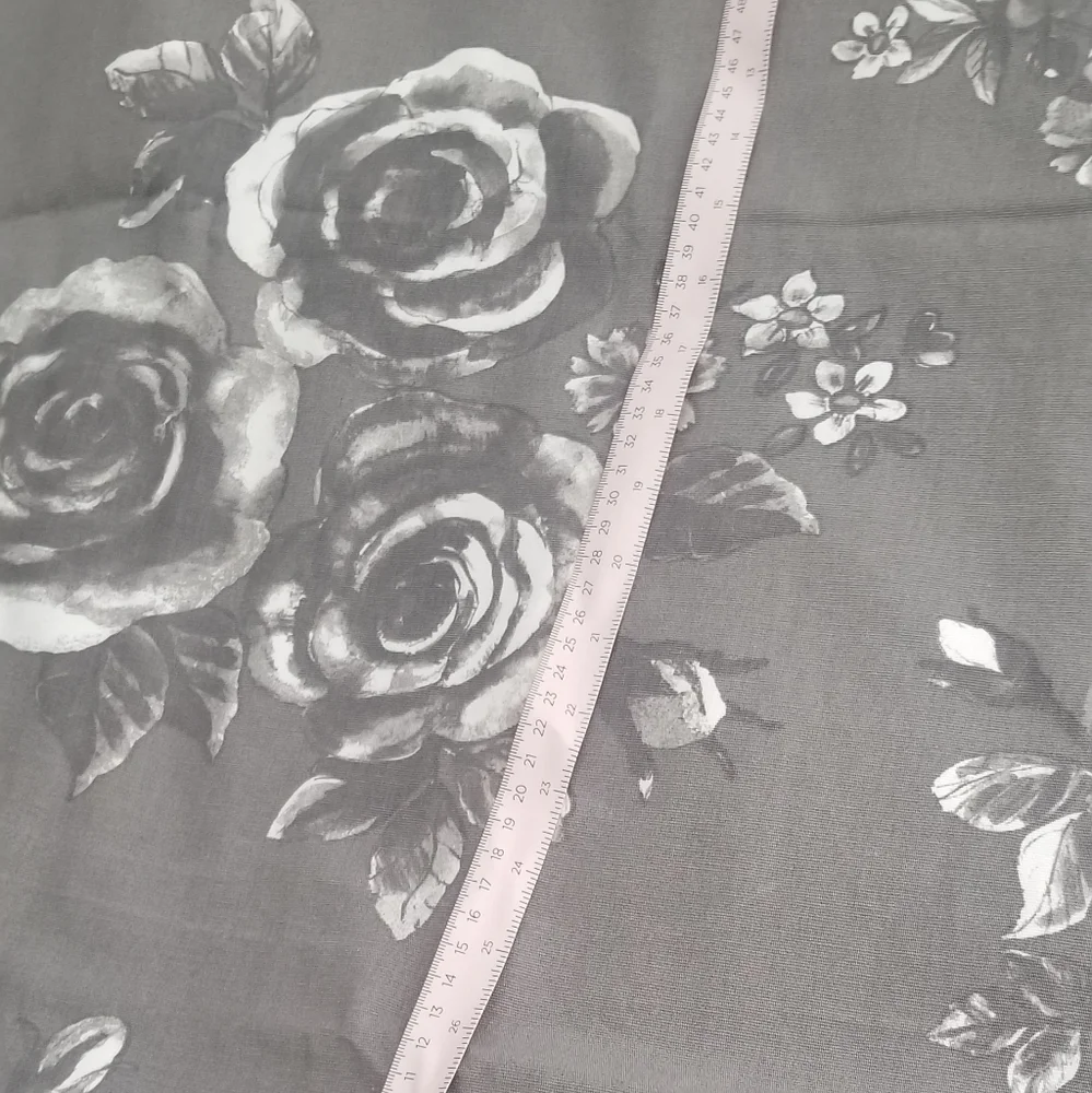 Ikea Home Decor fabric Inga Leo gray 2.4 yards
